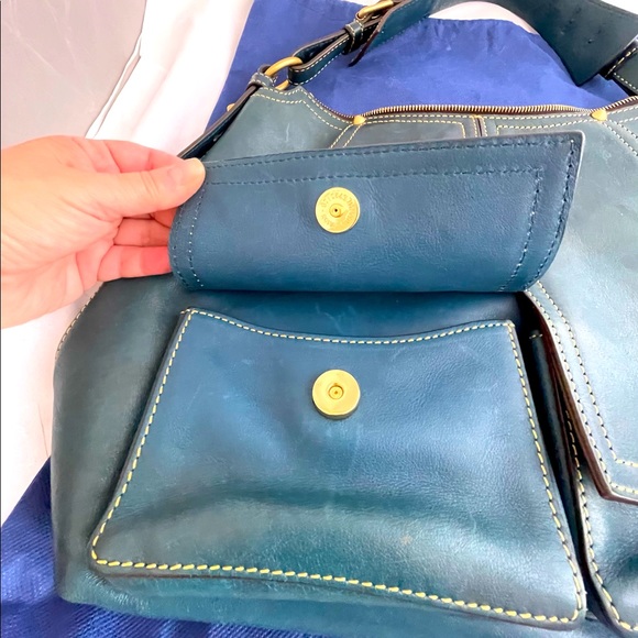 Dooney & Bourke Teal Handbag - Picture 3 of 9